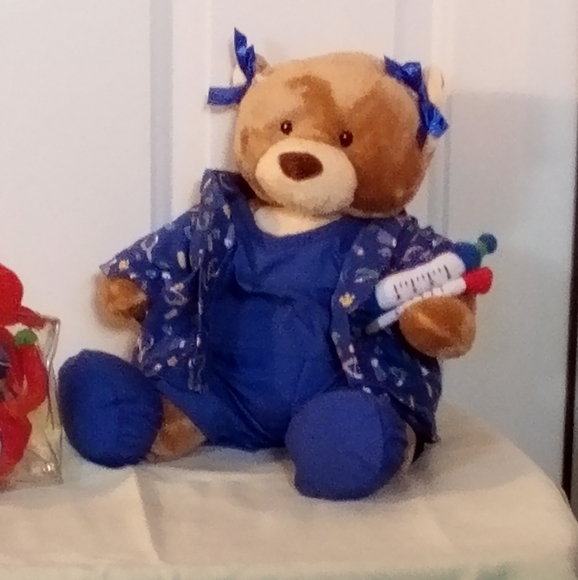 Plush Doctor Bear with Medical Kit - Picture 3 of 5